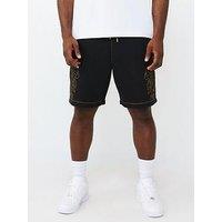 True Religion Rodeo Big T Sweat Shorts - Black