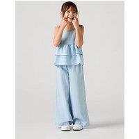 Levi'S Girls Tiered Tank Top And Pant Set - Blue