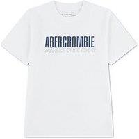 Abercrombie & Fitch Boys Brick Type Short Sleeve T-Shirt - White