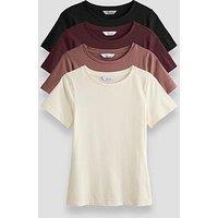 The Very Collection 4 Pack Fitted Short Sleeve T-Shirts