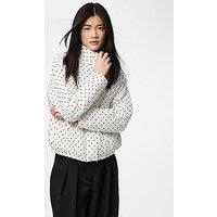 Pieces Pcfamilla Quilted Bomber Jacket - White