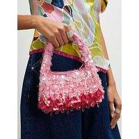 River Island Beaded Ombre Grab Bag - Pink