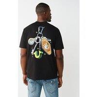 True Religion Buddha Keychain Back Graphic T-Shirt - Black