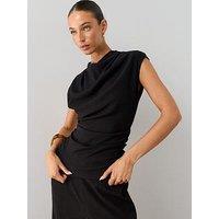 The Very Collection Textured Stretch Ruched Top