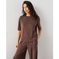 The Very Collection Modal Oversized Relaxed Tee - Brown