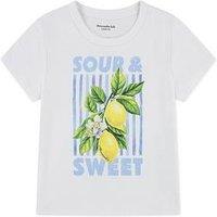 Abercrombie & Fitch Girls Sour Sweet Classic Short Sleeve T-Shirt - White