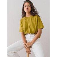 The Very Collection Crew Neck Oversized T-Shirt - Green