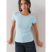 The Very Collection Stretch Rib T-Shirt - Blue