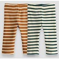 The Very Collection Baby Boy 2 Pack Waffle Striped Leggings