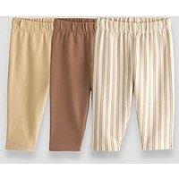 The Very Collection Baby Boy 3 Pack Jersey Bottoms - Brown