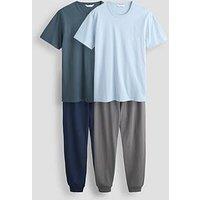 The Very Collection 2 Pack Short Sleeve T-Shirt & Jogger Pyjama Set