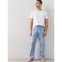 The Very Collection Pure Cotton Striped Pyjama Bottom - Blue
