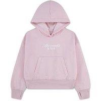 Abercrombie & Fitch Girls Essential Logo Hoodie - Pink