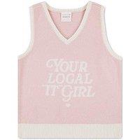 Abercrombie & Fitch Girls Local Girl Intarsia Vest - Pink