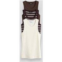 The Very Collection 3 Pack Rib Racer Vests