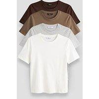 The Very Collection Women'S 4 Pack Crew Neck T-Shirts