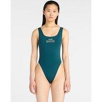 New Balance Womens Linear Heritage Bodysuit - Green