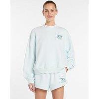 New Balance Womens Reimagined Fleece Crew - Blue