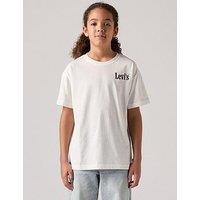 Levi'S Boys Aquatic Lounge Short Sleeve T-Shirt - Off White