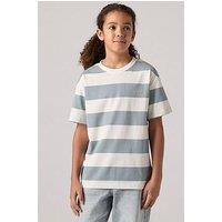 Levi'S Boys Big Stripe Short Sleeve T-Shirt - Grey