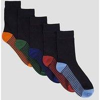 The Very Collection 5 Pack Heel & Toe Socks