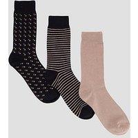 The Very Collection 3 Pack Printed Socks