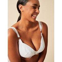 Gossard Lace Soiree Padded Plunge Bra - White