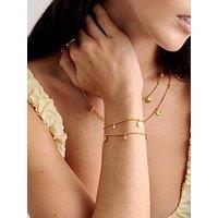 Katie Loxton Cochellia Bracelet , Gold Coated , 18Cm + 3Cm Extender