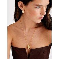 Katie Loxton Aura Earrings , Gold Coated , 2.35Cm X 1.36Cm X 1.44Cm