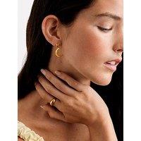 Katie Loxton Solesi Moon Earrings , Gold Coated , 2.7Cm X 1.5Cm X 0.2Cm