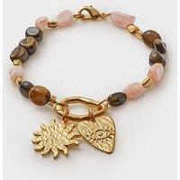 Katie Loxton Sunset Solesi Bracelet , Gold Coated , 19Cm