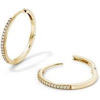 Created Brilliance Mira 9Ct Yellow Gold 0.20Ct Tw. Lab Grown Diamond Hoop 22Mm