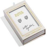 Katie Loxton Moments To Shine , Super Sister , Silver Plated , Stud Earrings