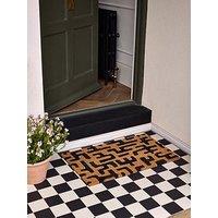 Very Home Abstract Maze Coir Doormat 45X75Cm