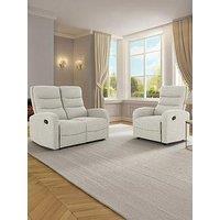 Dorel Home Rena Fabric 2 Seater Manual Recliner