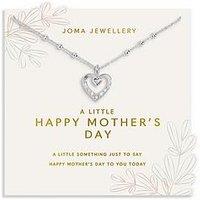 Katie Loxton Mother'S Day Necklace A Little , Happy Mother'S Day , Silver Plated , Necklace , 46Cm + 5Cm Extender