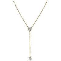 Created Brilliance Ember 9Ct Yellow Gold 0.50Ct Tw. Lab Grown Diamond Lariat 18 Inches