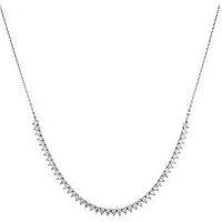 Created Brilliance Harriet 9Ct White Gold 1.52Ct Lab Grown Diamond Tennis Necklace 18 Inches