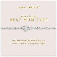 Katie Loxton Mother'S Day Forever Yours , You Are The Best Mum Ever , Silver Plated , Bracelet , 17.5Cm Stretch