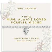 Joma Jewellery Mother'S Day A Little , Mum, Always Loved Forever Missed , Silver Plated , Bracelet , 17.5Cm Stretch