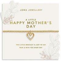 Joma Jewellery Mother'S Day A Little , Happy Mother'S Day , Gold Plated , Bracelet , 17.5Cm Stretch