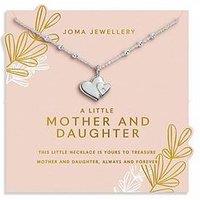 Joma Jewellery Mother'S Day Necklace A Little , Mother And Daughter , Silver Plated , Necklace , 46Cm + 5Cm Extender