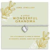 Joma Jewellery Grandmother A Little , Wonderful Grandma , Silver Plated , Bracelet , 17.5Cm Stretch