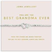 Joma Jewellery Forever Yours , You Are The Best Grandma Ever , Silver Plated , Bracelet , 17.5Cm Stretch