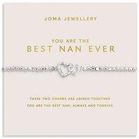 Joma Jewellery Forever Yours , You Are The Best Nan Ever , Silver Plated , Bracelet , 17.5Cm Stretch