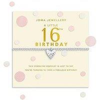 Joma Jewellery Confetti A Little , 16Th Birthday , Silver Plated , Bracelet , 17.5Cm Stretch