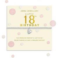 Joma Jewellery Confetti A Little , 18Th Birthday , Silver Plated , Bracelet , 17.5Cm Stretch