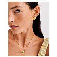 Katie Loxton Cochellia Twist Necklace , Gold Coated , 45Cm + 5Cm Extender