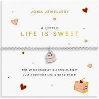 Joma Jewellery A Little Vibes , Life Is Sweet , Silver Plated , Bracelet , 17.5Cm Stretch