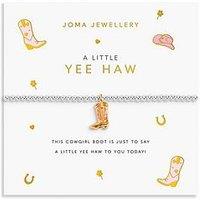 Joma Jewellery A Little Vibes , Yeehaw , Silver Plated , Bracelet , 17.5Cm Stretch